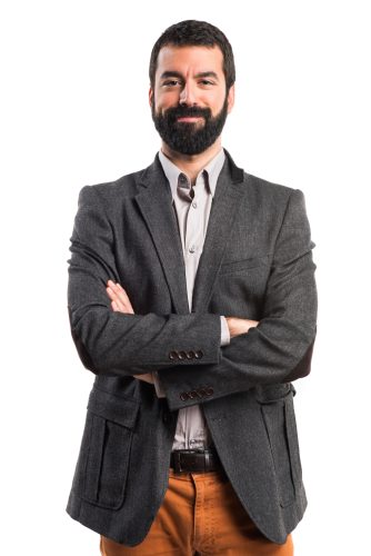 Man with his arms crossed